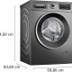 Bosch Serie 6 WGG244ZCGB lavatrice Caricamento frontale 9 kg 1400 Giri/min Grigio 6