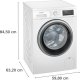 Siemens iQ500 WU14UT71 lavatrice Caricamento frontale 8 kg 1400 Giri/min Bianco 3