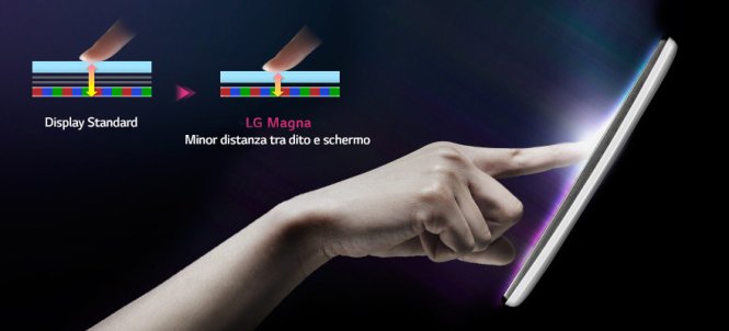 RADIONOVELLI PRESENTA  LG MAGNA : lo "smart" phone curvo che riconosce la tua mano