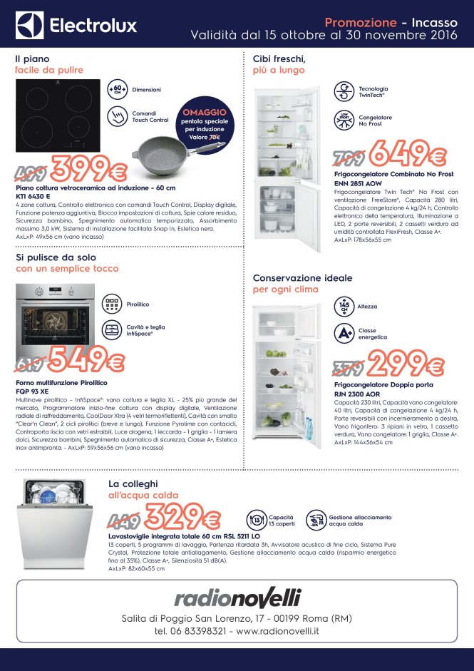 Elettrodomestici Promo Electrolux