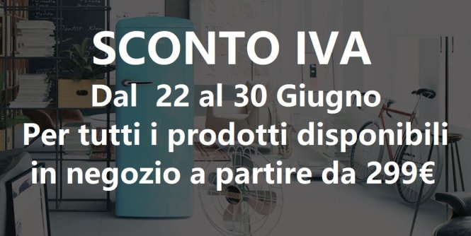 Sconto IVA fino a 299€!