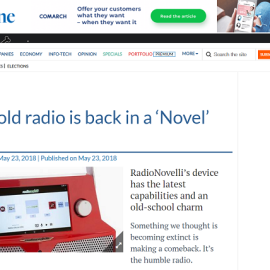 RadioNovelli’s device has the latest capabilities and an old-school charm
