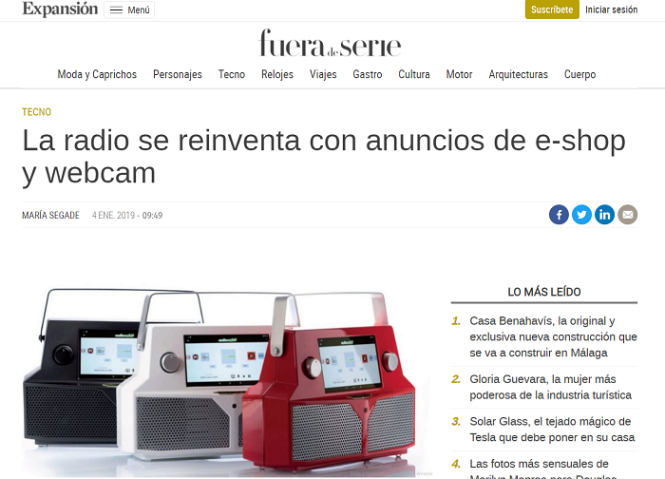 La radio se reinventa con anuncios de e-shop y webcam