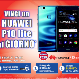 VOLANTINO DI NOVEMBRE !  ogni giorno nel nostro negozio  puoi vincere  uno smartphone HUAWEI P10 LITE